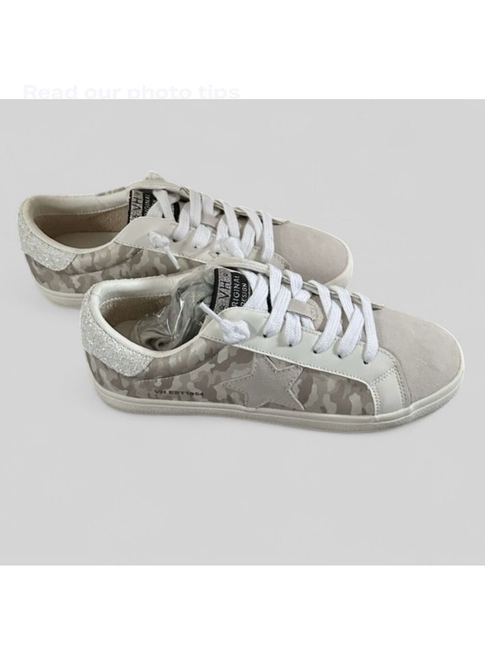 Vintage Havana Camo Star Sneakers Gray White
Size 8 NIB - Picture 10 of 14